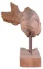Product image 3 of the product “Carved fish wood on stand made from teak root pieces ”
